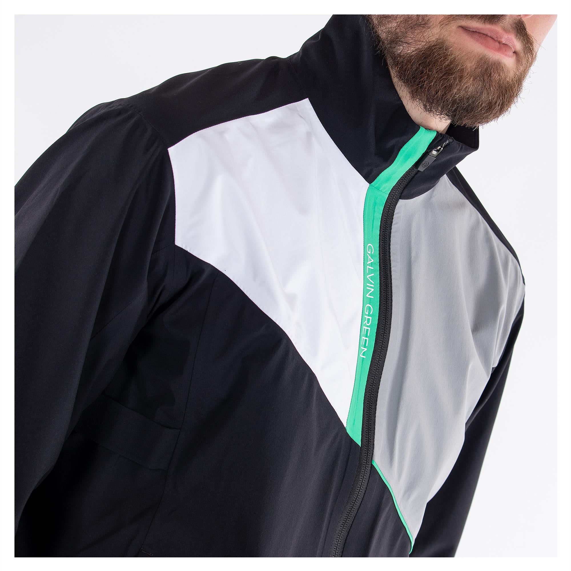 Galvin Green Apollo Gore-Tex Waterproof Jacket Black/White/Sharksfin